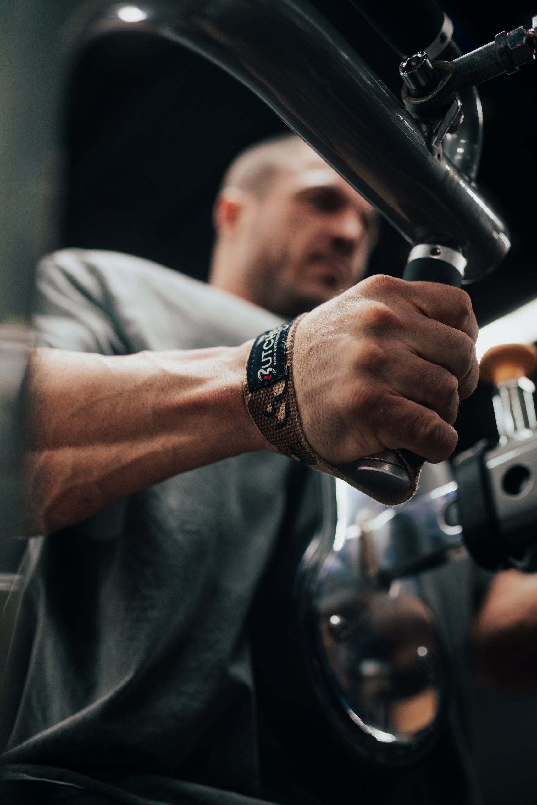 Wrapping the Butcher Hook cuff around the wrist